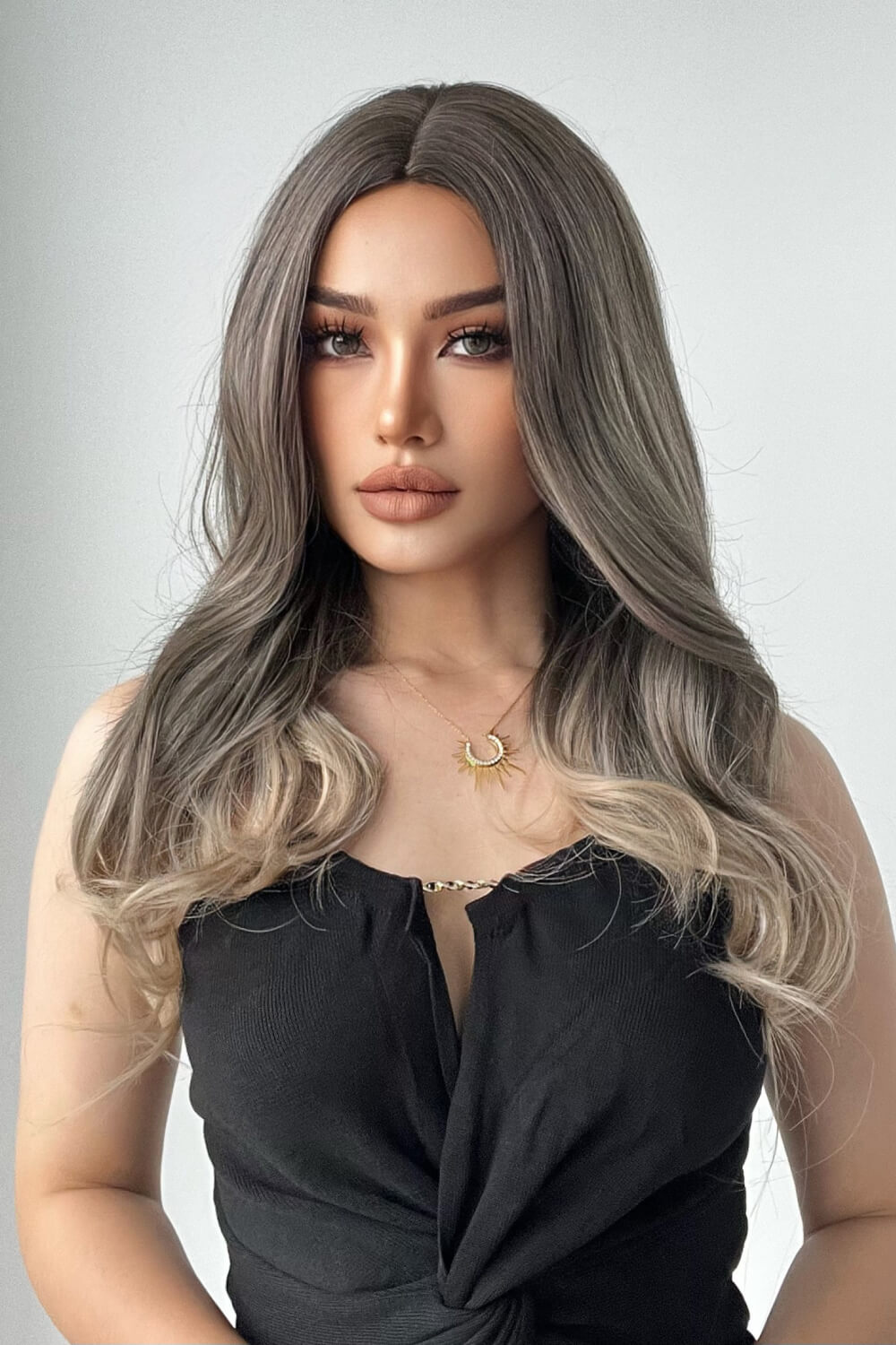 13*1" Full-Machine Wigs Synthetic Long Straight 24"